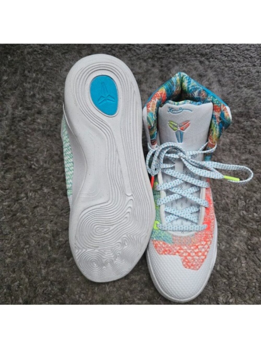 Nike Kobe IX 9 Elite High Protro GS Youth 7Y What The Kobe Kids 0826 - Picture 6 of 10